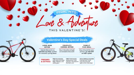 Ride Into Love: Celebrate Valentine’s Day with a Bicycle from Cycle World! 🚴‍♀️❤️